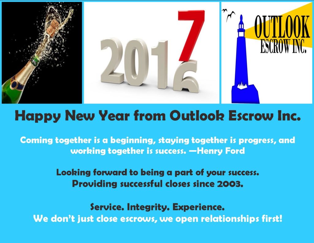 2017 Outlook Escrow